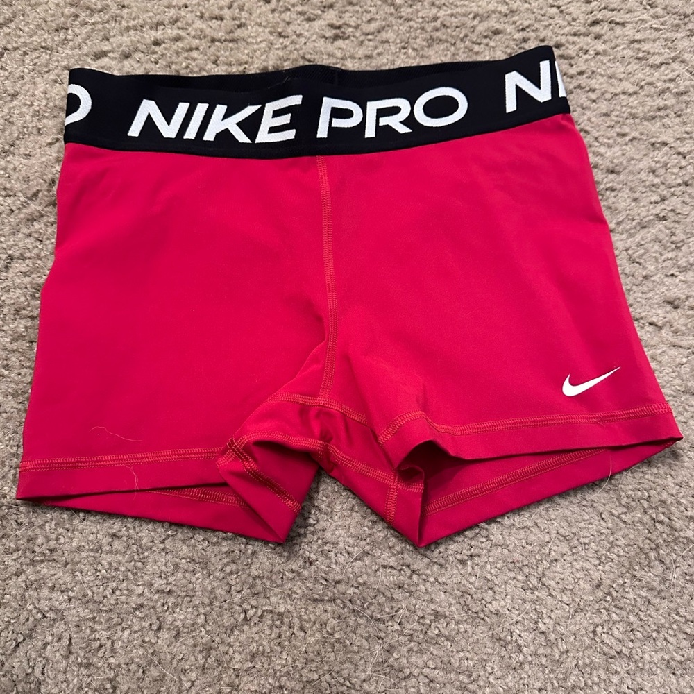 COPY - Red Nike spandex workout shorts
